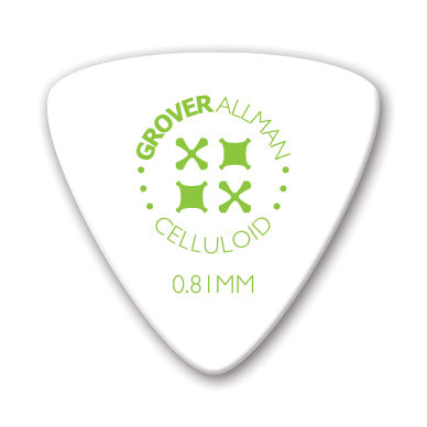 Celluloid Large Triangle Pro Picks (10 Pack) - White