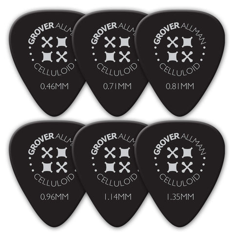 Celluloid Standard Pro Picks (10 Pack) - Black