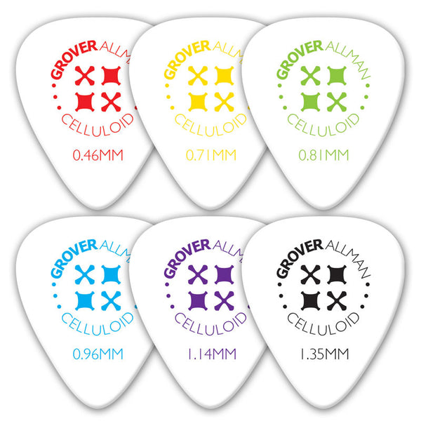 Celluloid Standard Pro Picks (10 Pack) - White