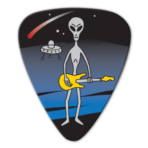 Alien Theme - UFO Guitar Alien Picks (10 pack)