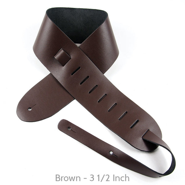 Brown 3 1/2 inch Guitar Strap