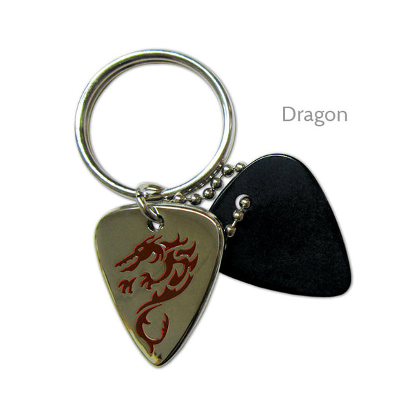 Dragon Guitar Pick Keyring