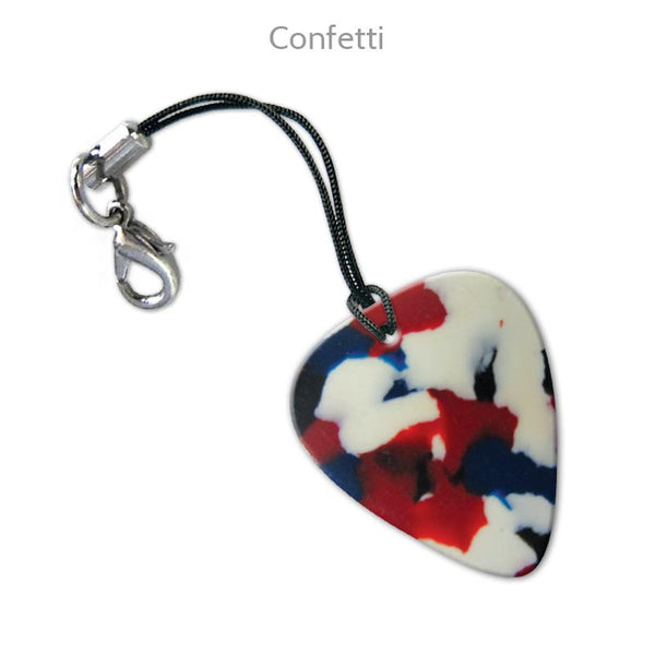 Celluloid Printed Pick Keyrings - Single Sided