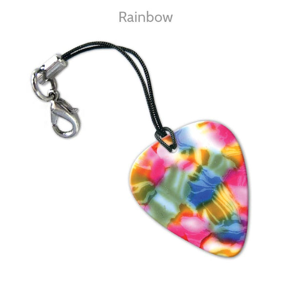 Celluloid Printed Pick Keyrings - Single Sided