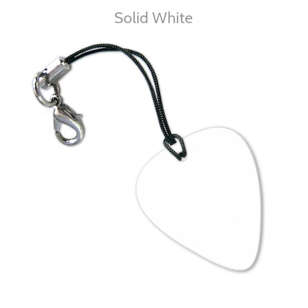 Celluloid Printed Pick Keyrings - Single Sided