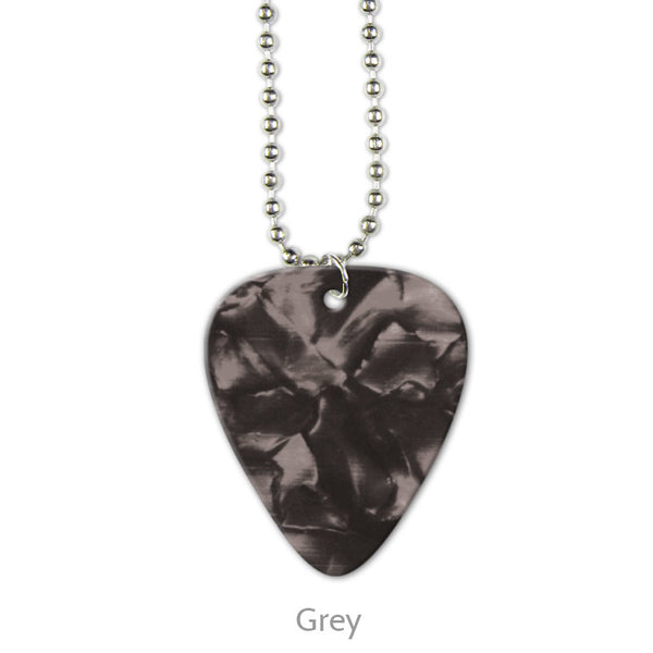 Celluloid Printed Pick Necklaces - Double Sided