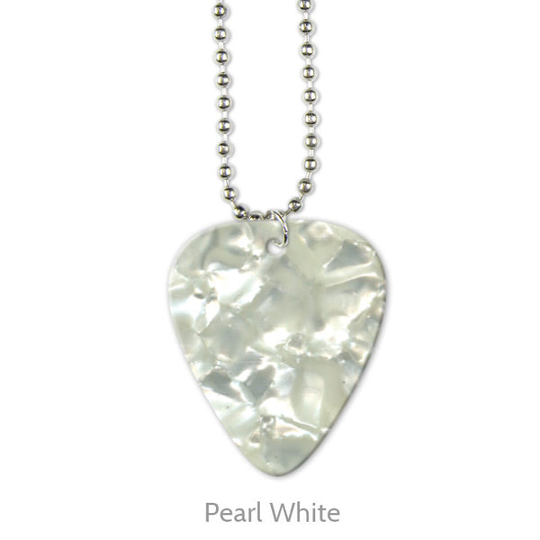 Celluloid Printed Pick Necklaces - Double Sided