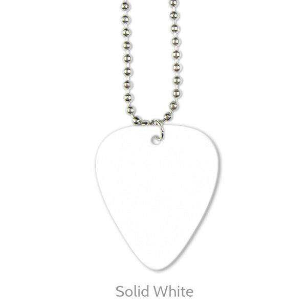 Celluloid Printed Pick Necklaces - Single Sided