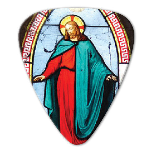 Christian Theme - Stained Glass Picks (10 pack)