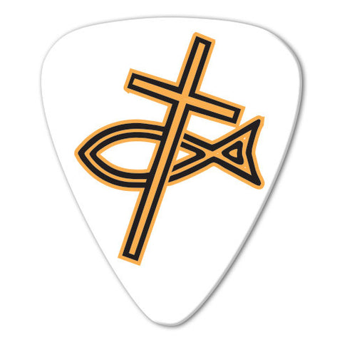 Christian Theme - Cross & Fish Picks (10 pack)