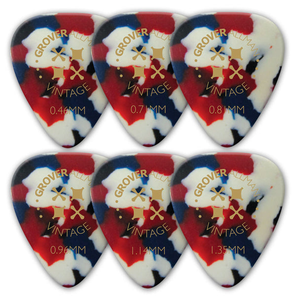 Vintage Celluloid Pro Picks (10 Pack) - Confetti