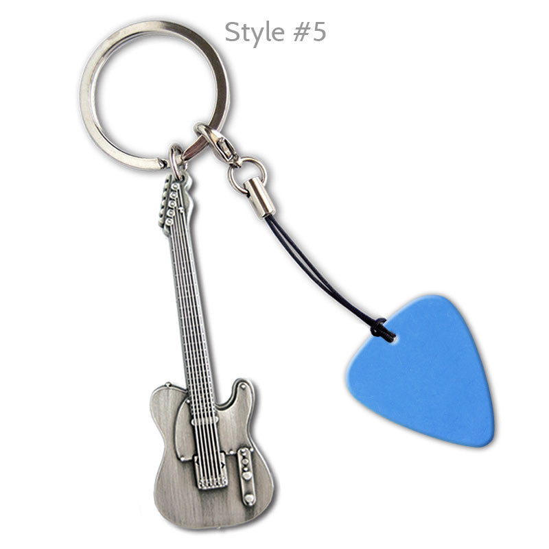 Delrinex Etched Pick Guitar Keyrings Grover Allman