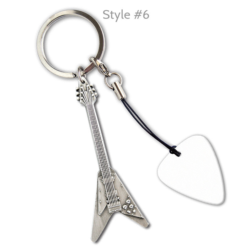 G Poly Printed Pick Guitar Keyrings Grover Allman