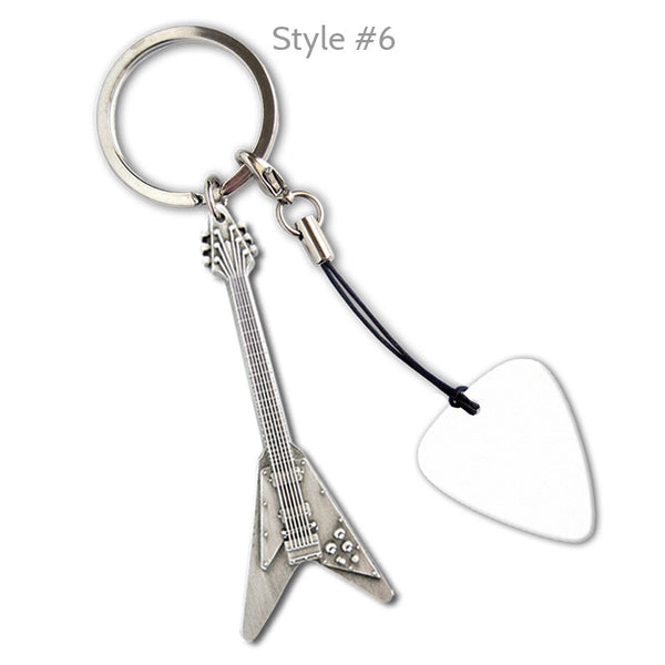 Delrinex Printed Pick Guitar Keyrings