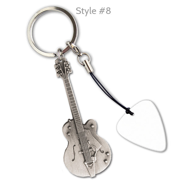 Delrinex Printed Pick Guitar Keyrings