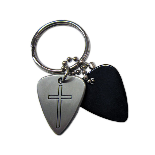 Pick Keyring - Christian Cross