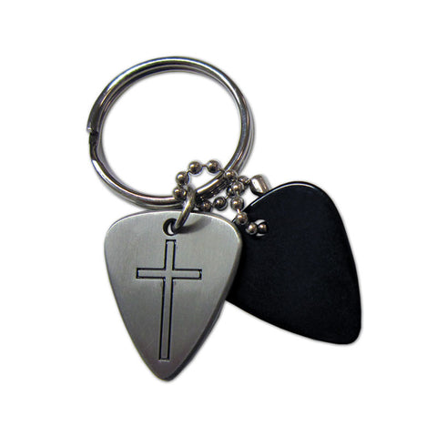 Pick Keyring - Christian Cross