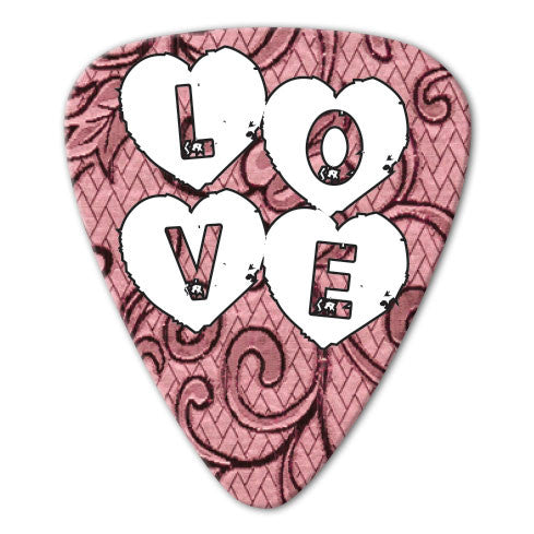 Love Theme - Pink Love Picks (10 pack)
