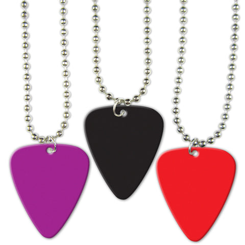 G-Poly Printed Pick Necklaces - Single Sided