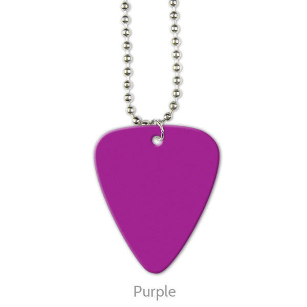 G-Poly Printed Pick Necklaces - Double Sided