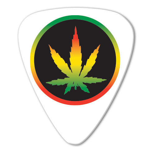 Reggae Theme - Pot Leaf Picks (10 pack)