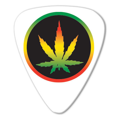 Reggae Theme - Pot Leaf Picks (10 pack)