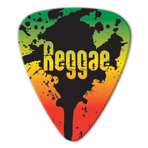 Reggae Theme - Rainbow Reggae Picks (10 pack)