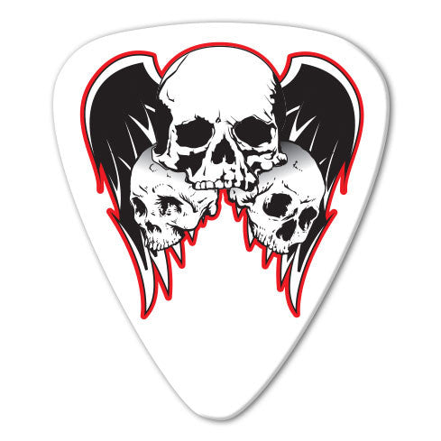 Skull Theme - Wings & Skulls Picks (10 pack)