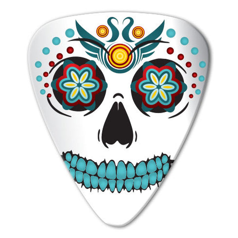 Sugar Skull Theme - White Skull Picks (10 pack)