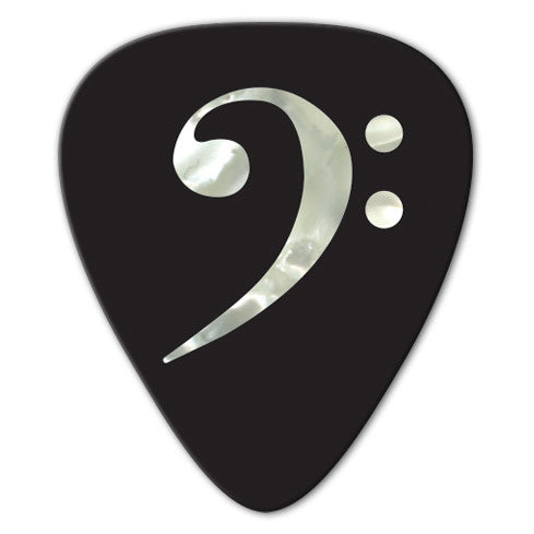 Unlimited Edition - Pearl Bass Clef Picks (10 pack)