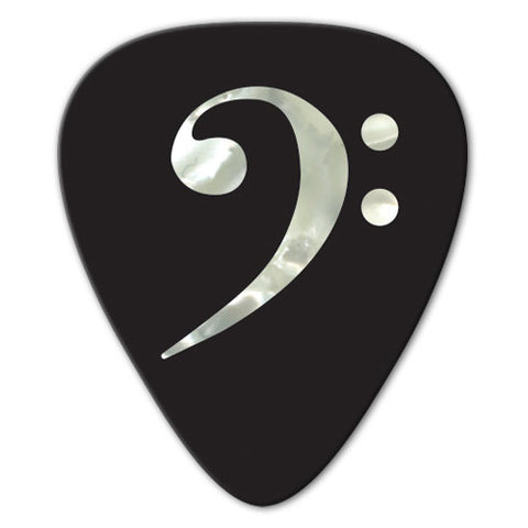 Unlimited Edition - Pearl Bass Clef Picks (10 pack)