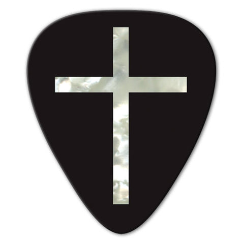 Unlimited Edition - Pearl Christian Cross Picks (10 pack)