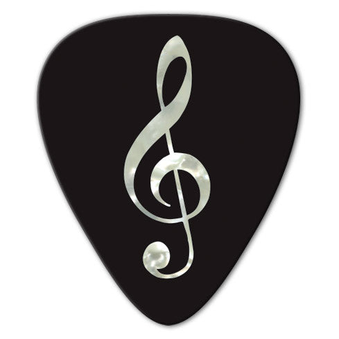 Unlimited Edition - Pearl Treble Clef Picks (10 pack)