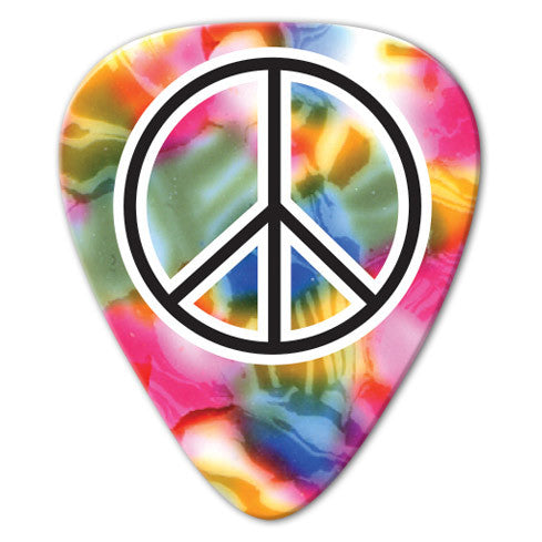 Unlimited Edition - Rainbow Peace Sign Picks (10 pack)